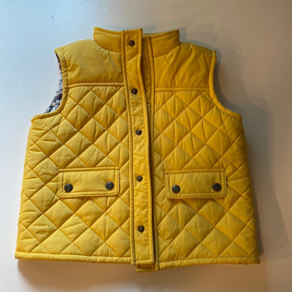 Janie and Jack yellow cold weather vest